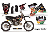 Graphics Kit Decal Sticker Wrap + # Plates For KTM SX/XC/EXC/MXC 1998-2001 VEGAS BLACK