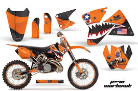 Graphics Kit Decal Sticker Wrap + # Plates For KTM SX/XC/EXC/MXC 1998-2001 WARHAWK ORANGE-atv motorcycle utv parts accessories gear helmets jackets gloves pantsAll Terrain Depot