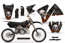 Load image into Gallery viewer, Dirt Bike Decal Graphic Kit Wrap For KTM EXC 200-520 MXC 200-300 2001-2002 BONES BLACK-atv motorcycle utv parts accessories gear helmets jackets gloves pantsAll Terrain Depot