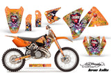 Dirt Bike Decal Graphic Kit Wrap For KTM EXC 200-520 MXC 200-300 2001-2002 EDHLK ORANGE