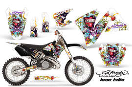 Dirt Bike Decal Graphic Kit Wrap For KTM EXC 200-520 MXC 200-300 2001-2002 EDHLK WHITE-atv motorcycle utv parts accessories gear helmets jackets gloves pantsAll Terrain Depot