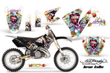 Dirt Bike Decal Graphic Kit Wrap For KTM EXC 200-520 MXC 200-300 2001-2002 EDHLK WHITE