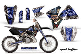 Dirt Bike Decal Graphic Kit Wrap For KTM EXC 200-520 MXC 200-300 2001-2002 HATTER BLUE SILVER