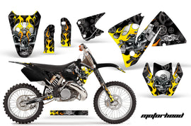 Dirt Bike Decal Graphic Kit Wrap For KTM EXC 200-520 MXC 200-300 2001-2002 MOTORHEAD BLACK-atv motorcycle utv parts accessories gear helmets jackets gloves pantsAll Terrain Depot