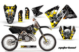 Dirt Bike Decal Graphic Kit Wrap For KTM EXC 200-520 MXC 200-300 2001-2002 MOTORHEAD BLACK