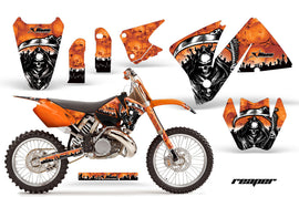 Dirt Bike Decal Graphic Kit Wrap For KTM EXC 200-520 MXC 200-300 2001-2002 REAPER ORANGE-atv motorcycle utv parts accessories gear helmets jackets gloves pantsAll Terrain Depot