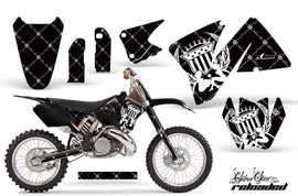 Dirt Bike Decal Graphic Kit Wrap For KTM EXC 200-520 MXC 200-300 2001-2002 RELOADED WHITE BLACK-atv motorcycle utv parts accessories gear helmets jackets gloves pantsAll Terrain Depot