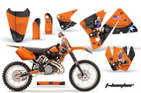 Dirt Bike Decal Graphic Kit Wrap For KTM EXC 200-520 MXC 200-300 2001-2002 TBOMBER ORANGE