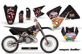 Dirt Bike Decal Graphic Kit Wrap For KTM EXC 200-520 MXC 200-300 2001-2002 VEGAS BLACK-atv motorcycle utv parts accessories gear helmets jackets gloves pantsAll Terrain Depot