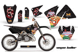 Dirt Bike Decal Graphic Kit Wrap For KTM EXC 200-520 MXC 200-300 2001-2002 VEGAS BLACK