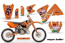 Dirt Bike Decal Graphic Kit Wrap For KTM EXC 200-520 MXC 200-300 2001-2002 VEGAS ORANGE-atv motorcycle utv parts accessories gear helmets jackets gloves pantsAll Terrain Depot