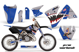 Dirt Bike Decal Graphic Kit Wrap For KTM EXC 200-520 MXC 200-300 2001-2002 WARHAWK BLUE-atv motorcycle utv parts accessories gear helmets jackets gloves pantsAll Terrain Depot
