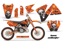 Load image into Gallery viewer, Graphics Kit Decal Wrap + # Plates For KTM EXC 200-520 MXC 200-300 2001-2002 BONES ORANGE-atv motorcycle utv parts accessories gear helmets jackets gloves pantsAll Terrain Depot