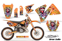 Load image into Gallery viewer, Graphics Kit Decal Wrap + # Plates For KTM EXC 200-520 MXC 200-300 2001-2002 EDHLK ORANGE-atv motorcycle utv parts accessories gear helmets jackets gloves pantsAll Terrain Depot