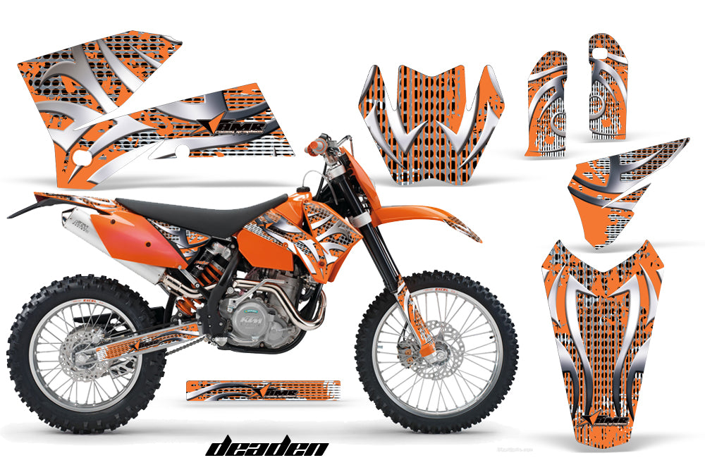 Dirt Bike Decal Graphic Kit Wrap For KTM EXC/SX/MXC/SMR/XCF-W 2005-2007 DEADEN ORANGE-atv motorcycle utv parts accessories gear helmets jackets gloves pantsAll Terrain Depot