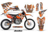 Dirt Bike Decal Graphic Kit Wrap For KTM EXC/SX/MXC/SMR/XCF-W 2005-2007 DEADEN ORANGE