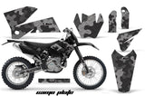 Dirt Bike Decal Graphic Kit Wrap For KTM EXC/SX/MXC/SMR/XCF-W 2005-2007 CAMOPLATE BLACK