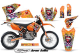 Dirt Bike Decal Graphic Kit Wrap For KTM EXC/SX/MXC/SMR/XCF-W 2005-2007 EDHLK ORANGE