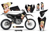 Dirt Bike Decal Graphic Kit Wrap For KTM EXC/SX/MXC/SMR/XCF-W 2005-2007 MANDY ORANGE BLACK