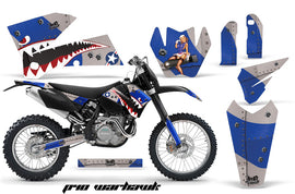 Dirt Bike Decal Graphic Kit Wrap For KTM EXC/SX/MXC/SMR/XCF-W 2005-2007 WARHAWK BLUE-atv motorcycle utv parts accessories gear helmets jackets gloves pantsAll Terrain Depot