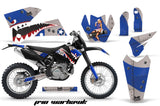 Dirt Bike Decal Graphic Kit Wrap For KTM EXC/SX/MXC/SMR/XCF-W 2005-2007 WARHAWK BLUE