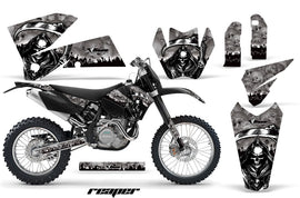 Dirt Bike Decal Graphic Kit Wrap For KTM EXC/SX/MXC/SMR/XCF-W 2005-2007 REAPER SILVER-atv motorcycle utv parts accessories gear helmets jackets gloves pantsAll Terrain Depot