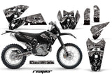 Dirt Bike Decal Graphic Kit Wrap For KTM EXC/SX/MXC/SMR/XCF-W 2005-2007 REAPER SILVER