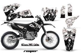 Dirt Bike Decal Graphic Kit Wrap For KTM EXC/SX/MXC/SMR/XCF-W 2005-2007 REAPER WHITE-atv motorcycle utv parts accessories gear helmets jackets gloves pantsAll Terrain Depot