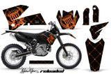 Dirt Bike Decal Graphic Kit Wrap For KTM EXC/SX/MXC/SMR/XCF-W 2005-2007 RELOADED ORANGE BLACK