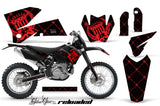 Dirt Bike Decal Graphic Kit Wrap For KTM EXC/SX/MXC/SMR/XCF-W 2005-2007 RELOADED RED BLACK