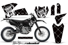 Dirt Bike Decal Graphic Kit Wrap For KTM EXC/SX/MXC/SMR/XCF-W 2005-2007 RELOADED WHITE BLACK-atv motorcycle utv parts accessories gear helmets jackets gloves pantsAll Terrain Depot