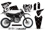 Dirt Bike Decal Graphic Kit Wrap For KTM EXC/SX/MXC/SMR/XCF-W 2005-2007 RELOADED WHITE BLACK