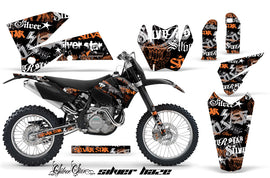 Dirt Bike Decal Graphic Kit Wrap For KTM EXC/SX/MXC/SMR/XCF-W 2005-2007 SSSH ORANGE BLACK-atv motorcycle utv parts accessories gear helmets jackets gloves pantsAll Terrain Depot