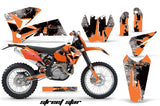 Dirt Bike Decal Graphic Kit Wrap For KTM EXC/SX/MXC/SMR/XCF-W 2005-2007 STREET STAR ORANGE