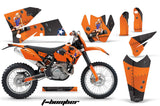 Dirt Bike Decal Graphic Kit Wrap For KTM EXC/SX/MXC/SMR/XCF-W 2005-2007 TBOMBER ORANGE