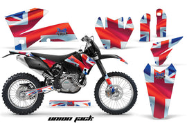 Dirt Bike Decal Graphic Kit Wrap For KTM EXC/SX/MXC/SMR/XCF-W 2005-2007 UNION JACK-atv motorcycle utv parts accessories gear helmets jackets gloves pantsAll Terrain Depot