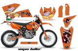 Dirt Bike Decal Graphic Kit Wrap For KTM EXC/SX/MXC/SMR/XCF-W 2005-2007 VEGAS ORANGE