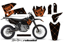 Load image into Gallery viewer, Graphics Kit Decal Wrap For KTM EXC/SX/MXC/SMR/XCF-W 2005-2007 RELOADED ORANGE BLACK-atv motorcycle utv parts accessories gear helmets jackets gloves pantsAll Terrain Depot