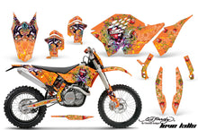 Load image into Gallery viewer, Dirt Bike Graphics Kit Decal Wrap For KTM SX/XCR-W/EXC/XC/XC-W/XCF-W 2007-2011 EDHLK ORANGE-atv motorcycle utv parts accessories gear helmets jackets gloves pantsAll Terrain Depot