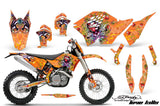 Dirt Bike Graphics Kit Decal Wrap For KTM SX/XCR-W/EXC/XC/XC-W/XCF-W 2007-2011 EDHLK ORANGE