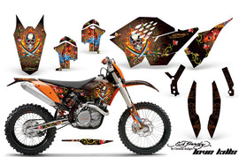 Dirt Bike Graphics Kit Decal Wrap For KTM SX/XCR-W/EXC/XC/XC-W/XCF-W 2007-2011 EDHP ORANGE-atv motorcycle utv parts accessories gear helmets jackets gloves pantsAll Terrain Depot