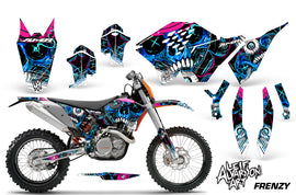 Dirt Bike Graphics Kit Decal Wrap For KTM SX/XCR-W/EXC/XC/XC-W/XCF-W 2007-2011 FRENZY BLUE-atv motorcycle utv parts accessories gear helmets jackets gloves pantsAll Terrain Depot