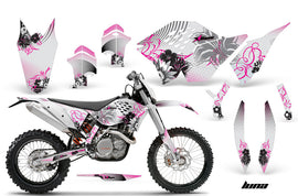 Dirt Bike Graphics Kit Decal Wrap For KTM SX/XCR-W/EXC/XC/XC-W/XCF-W 2007-2011 LUNA PINK-atv motorcycle utv parts accessories gear helmets jackets gloves pantsAll Terrain Depot
