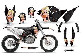 Dirt Bike Graphics Kit Decal Wrap For KTM SX/XCR-W/EXC/XC/XC-W/XCF-W 2007-2011 MANDY ORANGE BLACK-atv motorcycle utv parts accessories gear helmets jackets gloves pantsAll Terrain Depot