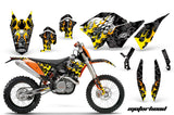 Dirt Bike Graphics Kit Decal Wrap For KTM SX/XCR-W/EXC/XC/XC-W/XCF-W 2007-2011 MOTORHEAD BLACK