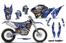 Load image into Gallery viewer, Dirt Bike Graphics Kit Decal Wrap For KTM SX/XCR-W/EXC/XC/XC-W/XCF-W 2007-2011 HATTER SILVER BLUE-atv motorcycle utv parts accessories gear helmets jackets gloves pantsAll Terrain Depot