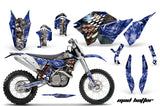 Dirt Bike Graphics Kit Decal Wrap For KTM SX/XCR-W/EXC/XC/XC-W/XCF-W 2007-2011 HATTER SILVER BLUE