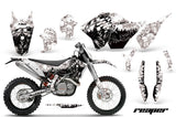 Dirt Bike Graphics Kit Decal Wrap For KTM SX/XCR-W/EXC/XC/XC-W/XCF-W 2007-2011 REAPER WHITE