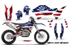 Load image into Gallery viewer, Dirt Bike Graphics Kit Decal Wrap For KTM SX/XCR-W/EXC/XC/XC-W/XCF-W 2007-2011 USA FLAG-atv motorcycle utv parts accessories gear helmets jackets gloves pantsAll Terrain Depot