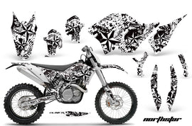 Dirt Bike Graphics Kit Decal Wrap For KTM SX/XCR-W/EXC/XC/XC-W/XCF-W 2007-2011 NORTHSTAR WHITE-atv motorcycle utv parts accessories gear helmets jackets gloves pantsAll Terrain Depot